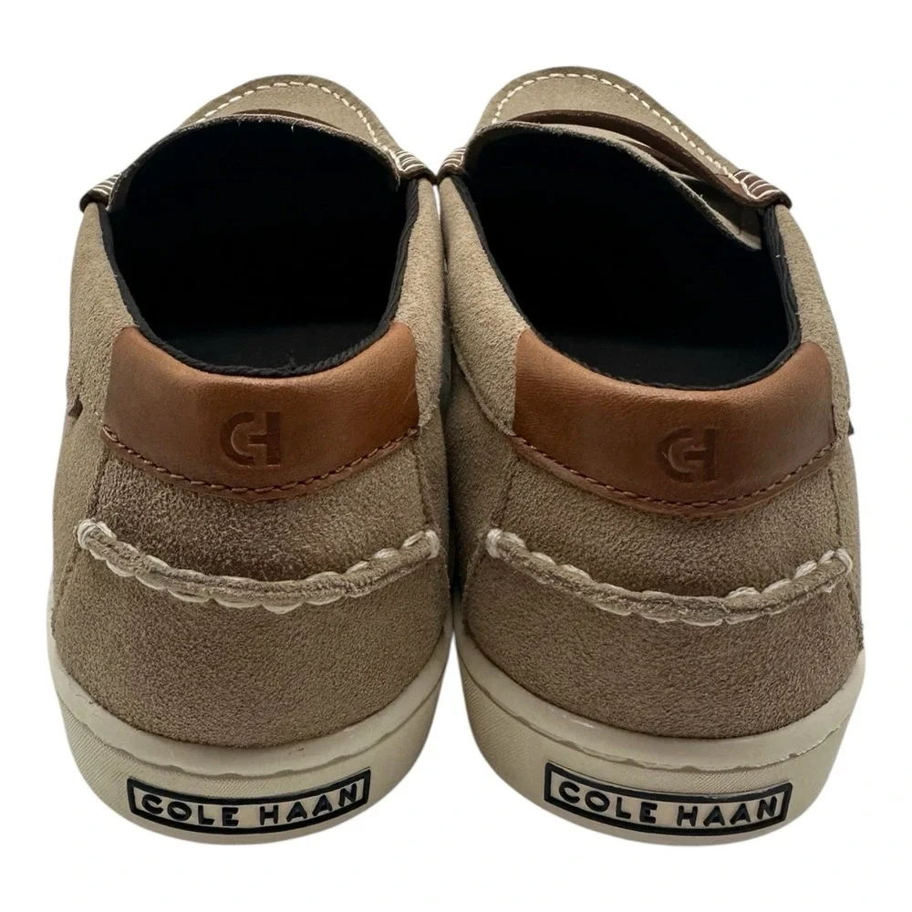 Cole Haan Nantucket Penny Loafer Mens Sz 8 Birch Beige Slip On Shoes C39800‎